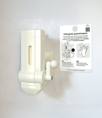 Autocollant repositionnable explicatif | 10x15cm - La Râpe à Savon